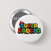 Super Daddio für den besten Papa Button (Vorne & Hinten)