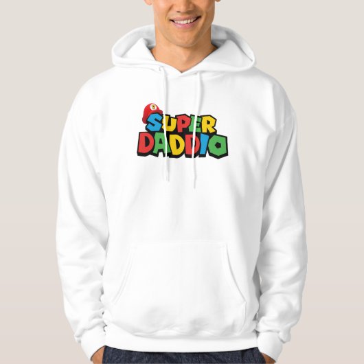 Super Daddio für den besten Papa Hoodie (Vorderseite)