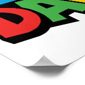 Super Daddio für den besten Papa Poster (Ecke)