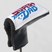 Super-Daddy-Gamer-Geschenk – Süß Retro Golf Headcover (3/4 Vorderseite)