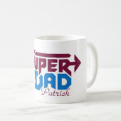 Super-Daddy-Gamer-Geschenk – Süß Retro Kaffeetasse (VorderseiteRechts)
