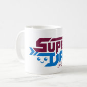 Super-Daddy-Gamer-Geschenk – Süß Retro Kaffeetasse (Vorderseite Links)