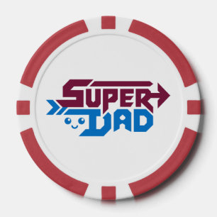 Super-Daddy-Gamer-Geschenk – Süß Retro Pokerchips