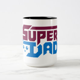 Super-Daddy-Gamer-Geschenk – Süß Retro Zweifarbige Tasse