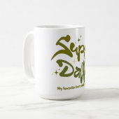 Super-Daddy-Held für Kinder Kaffeetasse (Vorderseite Links)