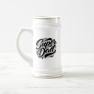 Super-Daddy-Held-Typografie-Design-67888 Bierglas