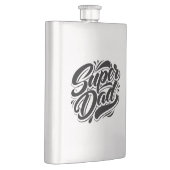 Super-Daddy-Held-Typografie-Design-67888 Flachmann (Rechts)