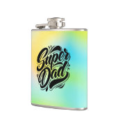 Super-Daddy-Held-Typografie-Design-67888 Flachmann (Links)