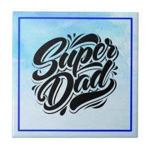 Super-Daddy-Held-Typografie-Design-67888 Fliese
