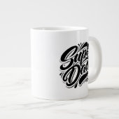 Super-Daddy-Held-Typografie-Design-67888 Jumbo-Tasse (Vorderseite Rechts)