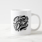 Super-Daddy-Held-Typografie-Design-67888 Jumbo-Tasse (Rechts)