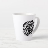 Super-Daddy-Held-Typografie-Design-67888 Milchtasse (Rechte Ecke)