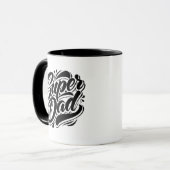Super-Daddy-Held-Typografie-Design-67888 Tasse (Vorderseite Links)
