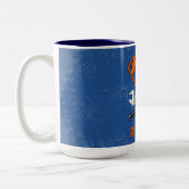 Super-Daddy-Held Zweifarbige Tasse (Links)