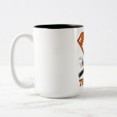Super-Daddy-Held Zweifarbige Tasse (Links)