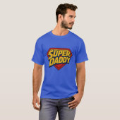 Super-Daddy-Schild – T-Shirt im Stil eines Comic-H (Vorne ganz)