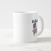 Super-Daddy-Wasserfarben-Design Jumbo-Tasse (Vorderseite Rechts)