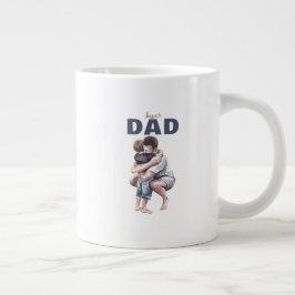 Super-Daddy-Wasserfarben-Design Jumbo-Tasse