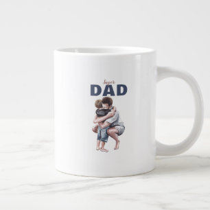 Super-Daddy-Wasserfarben-Design Jumbo-Tasse