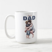 Super-Daddy-Wasserfarben-Design Kaffeetasse (Links)