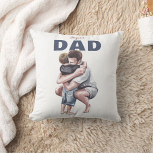 Super-Daddy-Wasserfarben-Design Kissen