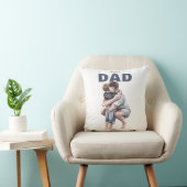 Super-Daddy-Wasserfarben-Design Kissen (Stuhl )