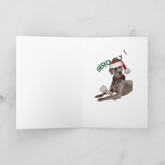 Super Dane hat keine schönen Karten verstanden (Innenseite)