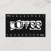 Super Danger Double Num Loyalty Coffee Punch Card Treuekarte (Vorderseite)