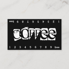 Super Danger Double Num Loyalty Coffee Punch Card Treuekarte