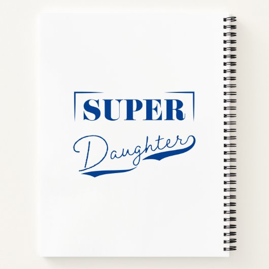 Super Daughter Notizblock (Rückseite)