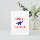 Super Daughter Postkarte (Stehend Vorderseite)