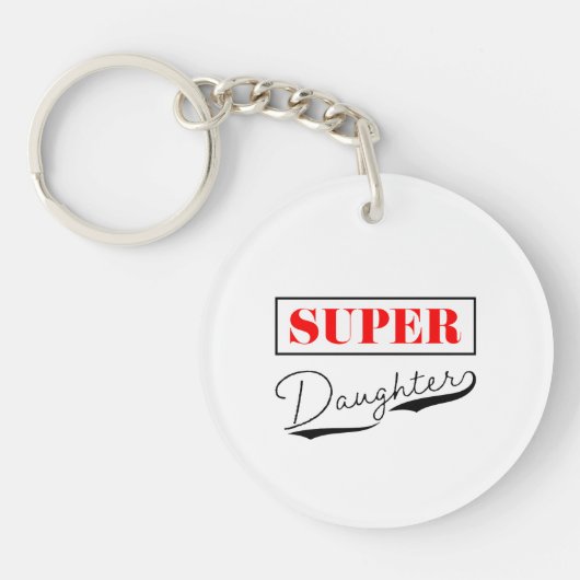 Super Daughter Schlüsselanhänger (Vorderseite)
