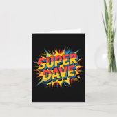 Super Dave Funny Name Daves  Karte (Vorderseite)