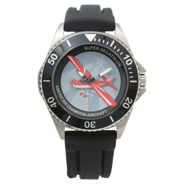 Super Decathlon Aerobatic Airplane Watch Armbanduhr (Vorderseite)