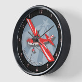 Super Decathlon Aerobatic Flugzeug Wall Uhr (Winkel)