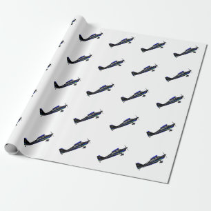 Super Decathlon mit Black Scheme Wrapping Paper Geschenkpapier