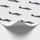 Super Decathlon mit Black Scheme Wrapping Paper Geschenkpapier (Ecke)