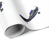 Super Decathlon mit Black Scheme Wrapping Paper Geschenkpapier (Rolleneckpunkt)