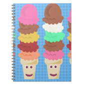 Super Decker Ice Cream Cones Notizblock (Vorderseite)