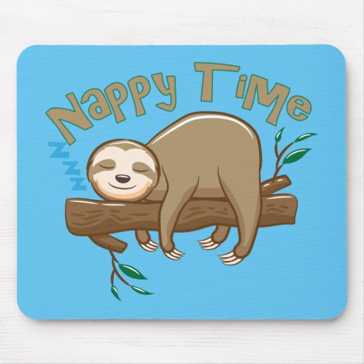 Super Delightful Baby Sloth Mousepad (Vorne)
