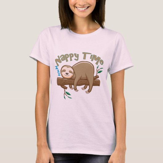 Super Delightful Baby Sloth T-Shirt (Vorderseite)