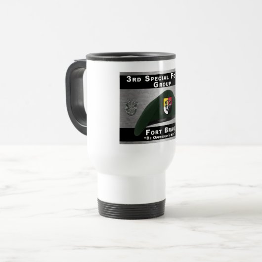 Super Design 3rd Special Forces Group Reisebecher (Vorderseite Links)