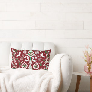 Super detailliert Nordic bestickt Throw Kissen