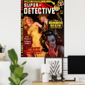 Super Detective #2 Mai 1950 | Coole Noir Art Poster (Heimbüro)