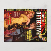 Super Detective #2 Mai 1950 | Coole Noir Art Postkarte (Vorderseite)