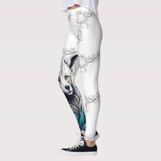 Super Digital Wolf Women Leggings (Links)