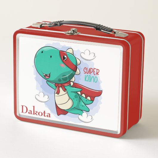 Super Dino Metall Brotdose (Vorderseite)