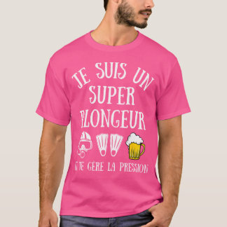 Super Diver verwaltet Druckscuba Diving T-Shirt