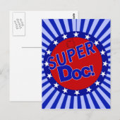 SUPER DOC - ARZT - PHYSIZISCH POSTKARTE (Vorne/Hinten)