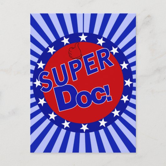 SUPER DOC - ARZT - PHYSIZISCH POSTKARTE (Vorderseite)